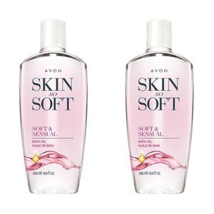 AVON SKIN SO SOFT SOFT & SENSUAL BATH OIL (2pk)